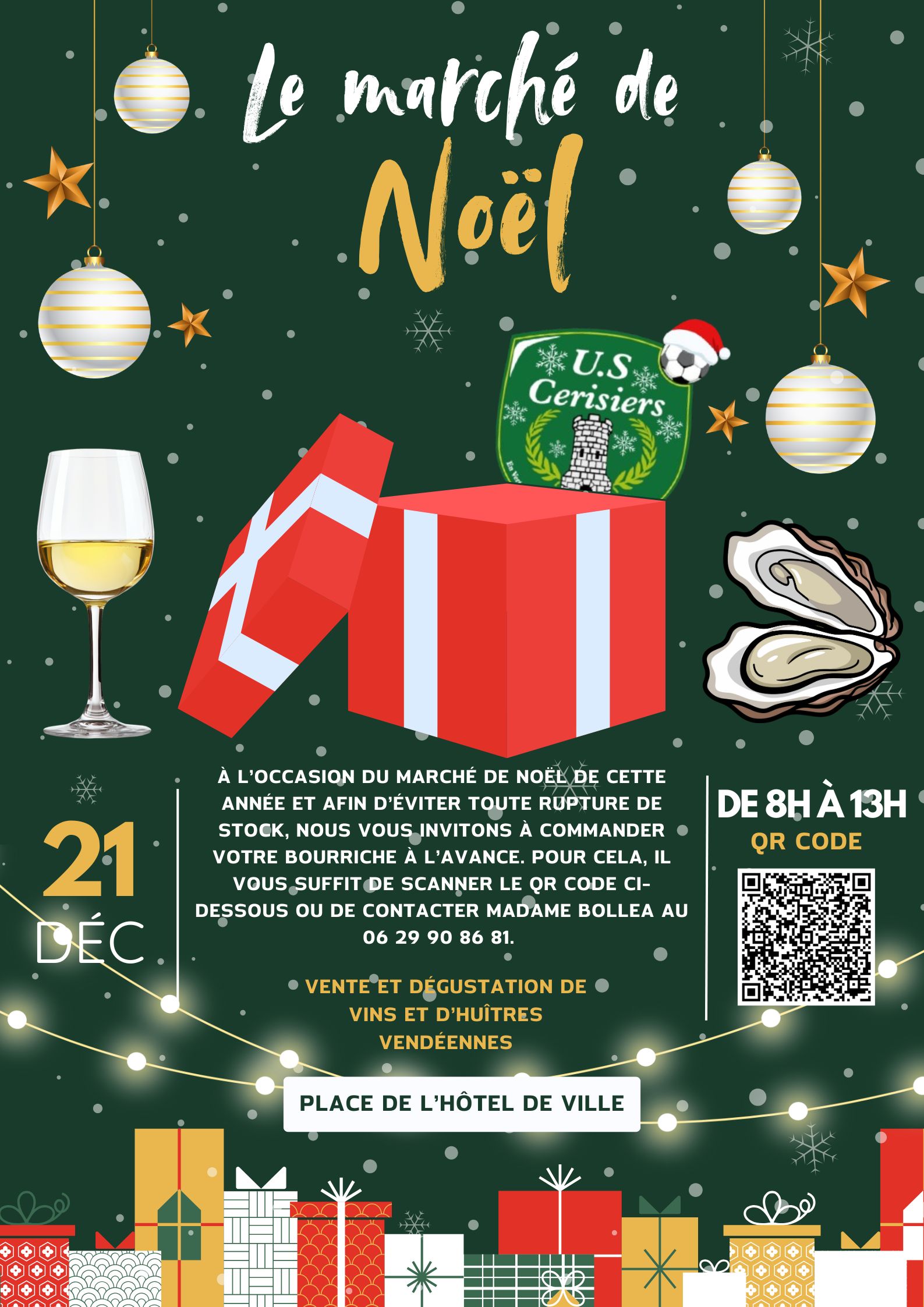 Marché de Noël – Dimanche 21 décembre 2025